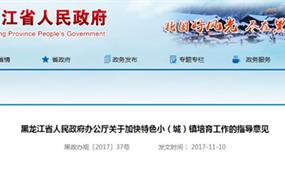 黑龍江省特色小(城)鎮培育政策及指南