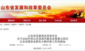 2020年度山東省服務業特色小鎮申報政策